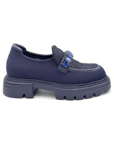 Jeannot Shoes > flats > loafers - Bleu