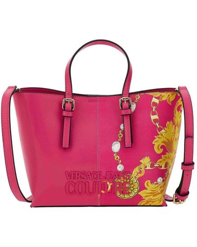 Versace Shopper mit logo-detail - Rot