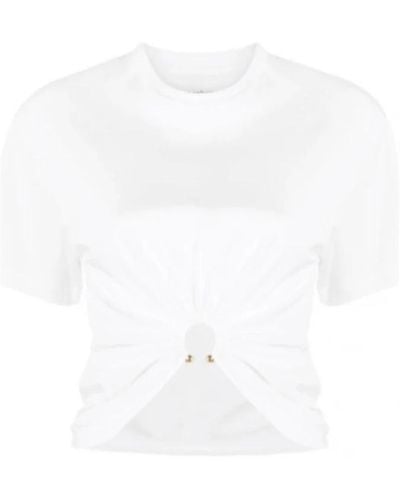 Rabanne Weißes t-shirt mode luxus