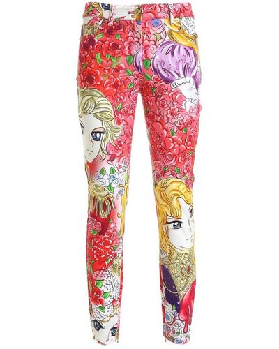 Moschino Marie antoinette jeans - Rouge