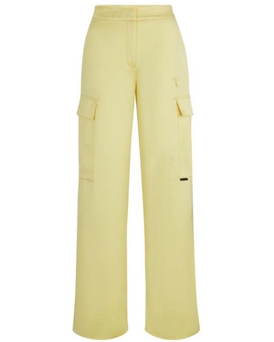 BOSS Wide trousers - Amarillo