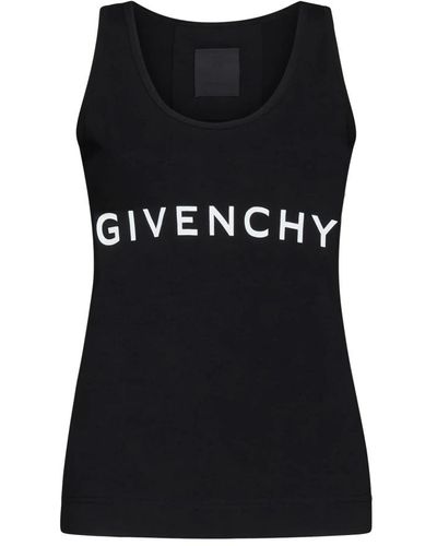 Givenchy Schwarzes tank top t-shirts und polos