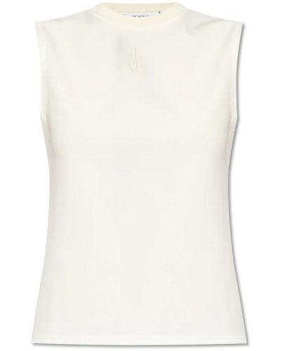 JW Anderson Tops > sleeveless tops - Blanc