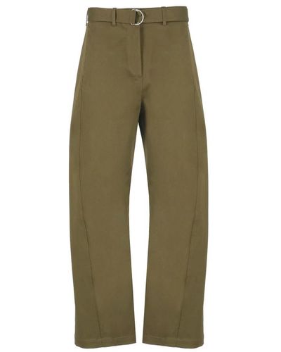 MSGM Wide Trousers - Green
