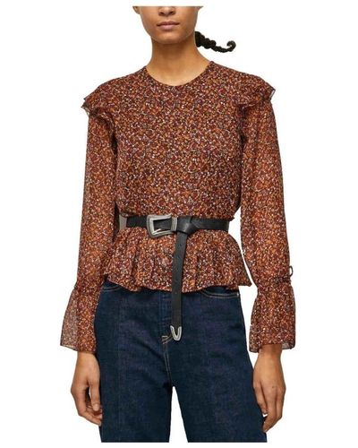 Pepe Jeans Blouses - Brown