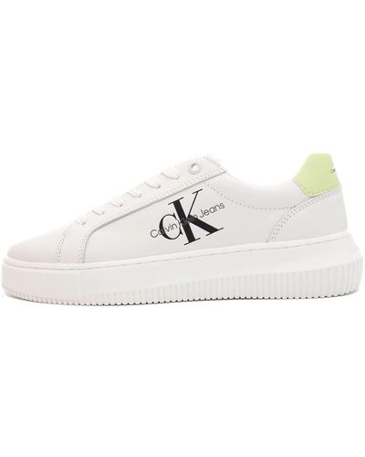 Calvin Klein Sneakers chunky cupsole mono - Bianco