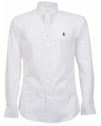 Polo Ralph Lauren Sportliches langarmshirt - Weiß