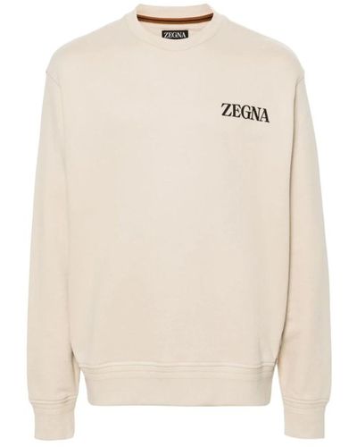 Zegna Sweatshirts - White