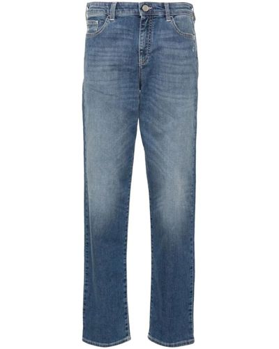 Emporio Armani Blaue jeans slim fit klassisch fünf taschen