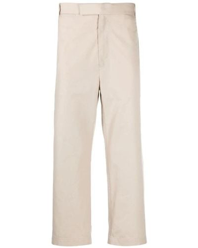 Thom Browne Cropped Trousers - Natural