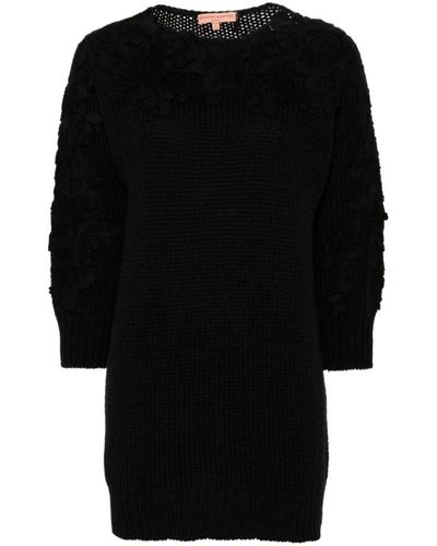 Ermanno Scervino Knitwear > round-neck knitwear - Noir