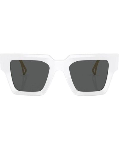 Versace Gafas de sol blancas con accesorios - Blanco