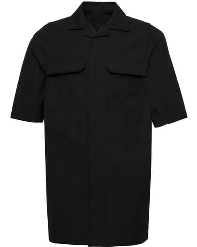Rick Owens Short Sleeve Shirts - Black