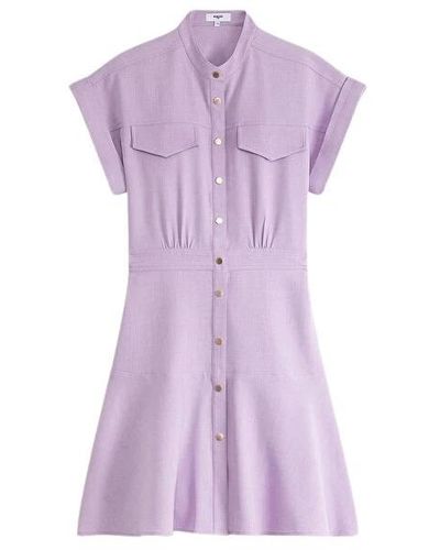 Suncoo Shirt Dresses - Purple