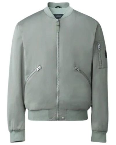 Mackage Satin bomber jacket with sleeve pocket - Grigio