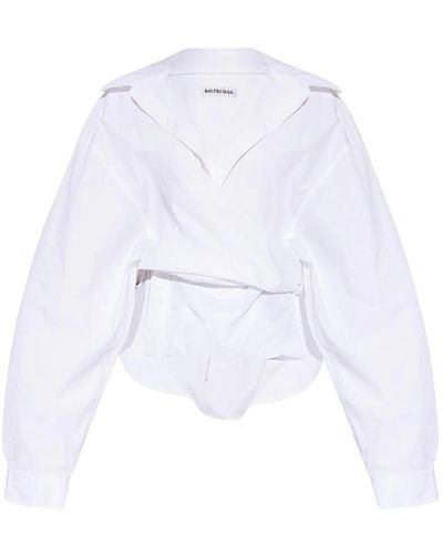 Balenciaga Bluse hemd - Weiß