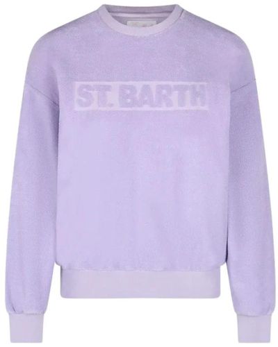 Mc2 Saint Barth Lila baumwoll stardust sweatshirt