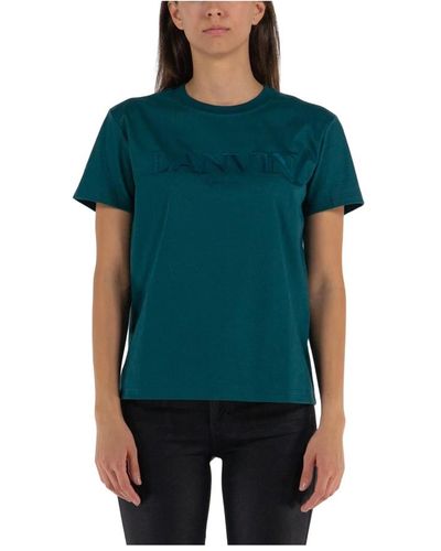 Lanvin Besticktes t-shirt - Grün