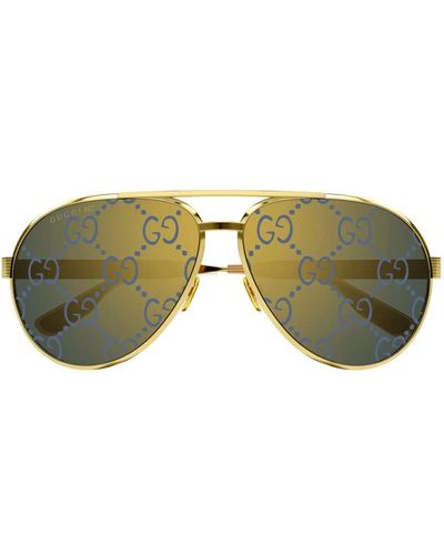 Gucci Vintage style sonnenbrille gg1513s 005,sonnenbrille linea letteringasian fitlarge - Grün
