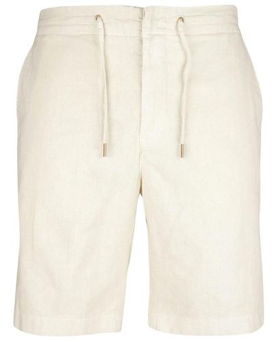 Barbour Pietra chiara lino cotone shorts - Neutro