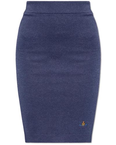 Vivienne Westwood Skirts > pencil skirts - Bleu