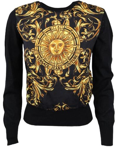 Versace Jeans Couture Round-Neck Knitwear - Black