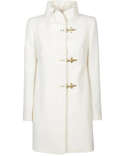 Fay Coats > single-breasted coats - Blanc