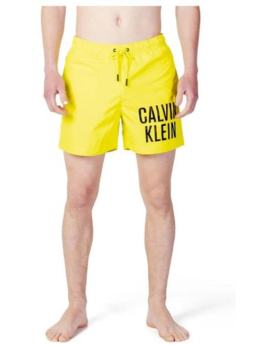 Calvin Klein Costume da bagno giallo stampa