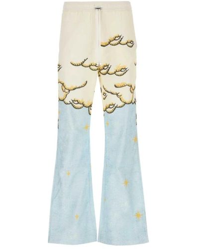 Amiri Pantalone pigiama sunscape in flanella - Blu