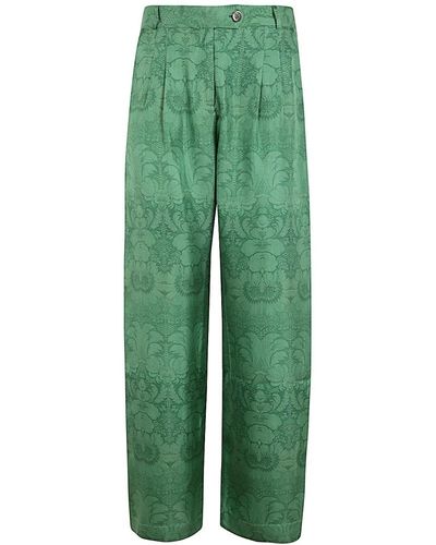 Pierre Louis Mascia Wide trousers - Verde