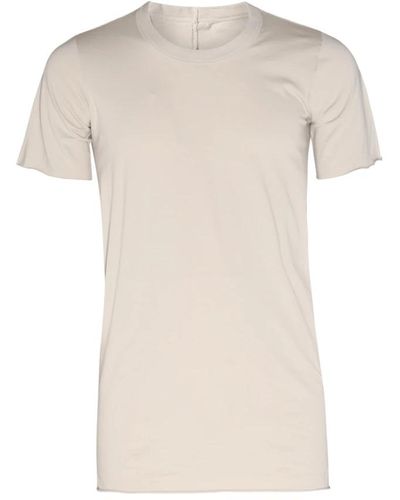 Rick Owens Polo t-shirt in cotone perla - Neutro
