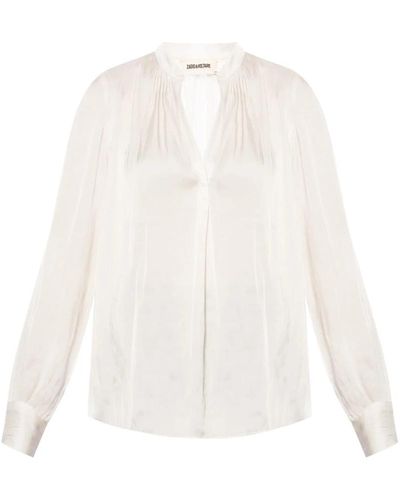 Zadig & Voltaire Magliette con scollo a v - Bianco