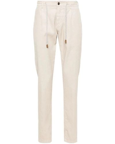 Eleventy Slim-Fit Trousers - Natural