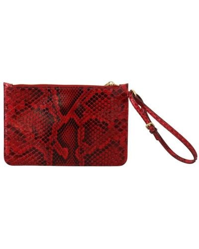 Dolce & Gabbana Rote leder ayers clutch handtasche
