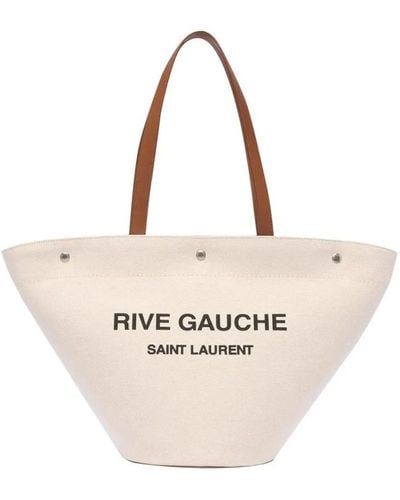 Saint Laurent Tote Bags - Natural