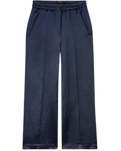 Luisa Cerano Cropped Trousers - Blue