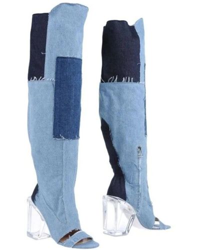 Off-White c/o Virgil Abloh Shoes > boots > over-knee boots - Bleu
