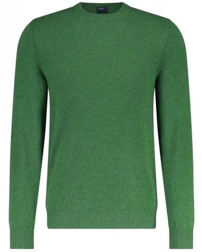 Fedeli Round-Neck Knitwear - Green