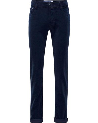 Jacob Cohen Pantaloni in velluto elasticizzato blu navy