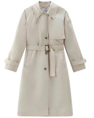 Woolrich Trench Coats - Grey