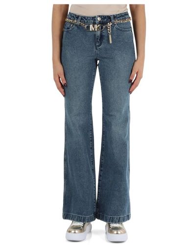 Michael Kors Jeans cinque tasche con cintura rimovibile - Blu