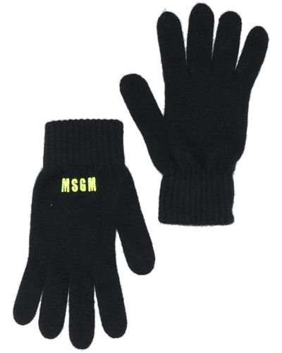 MSGM Gloves black - Nero