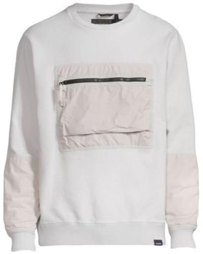 NEMEN Ultra light grey-s brusttasche sweatshirt - Weiß