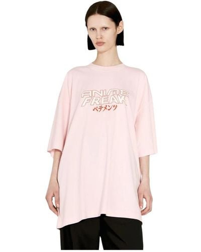 Vetements Anime freak baumwoll-jersey t-shirt - Pink