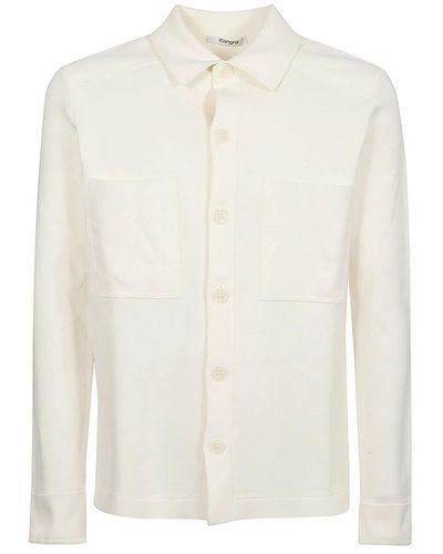 Kangra Klassisches weißes baumwollhemd