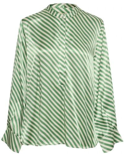 Soaked In Luxury Blouses - Green