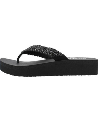 Skechers Vinyasa lovely oasis flip flops - Nero