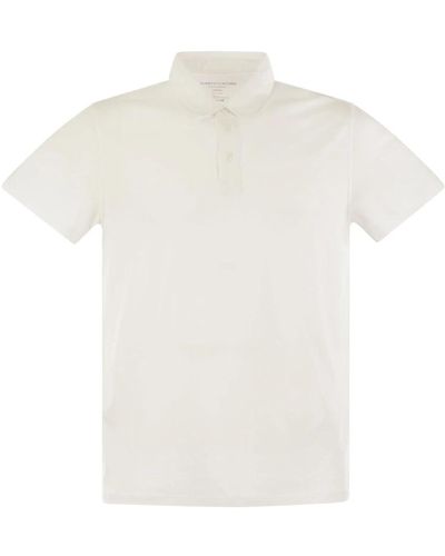 Majestic Filatures Luxuriöses lyocell polo shirt - Weiß
