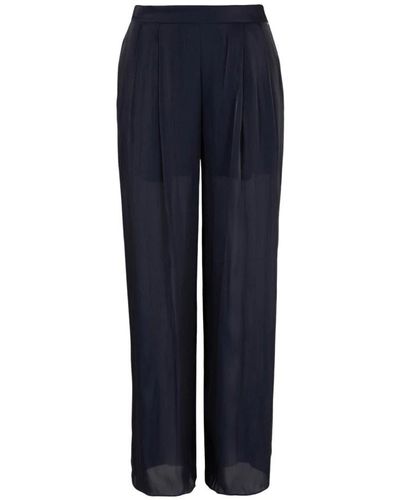 Armani Exchange Wide Trousers - Blue