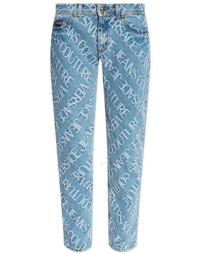 Versace Jeans Couture Straight leg jeans - Blu